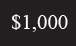 $1000